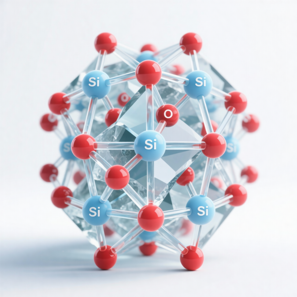three-dimensional Si-O-Si cross-linked ceramic-like network.